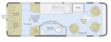 Explore the floor plans of the tuscany class a diesel rv by thor motor coach. 11 Must See Class B Motorhome Floor Plans Camper Report