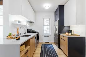 I covered the walls with. Here S How To Make A Galley Kitchen Bigger Sweeten Com