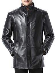 Airborne Leathers Mens Lambskin Leather Stand Collar Jacket Leather Jacket Men Best Leather Jackets Mens Clothing Styles