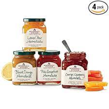 This delicious gift includes our wild maine blueberry jam (12.5 oz.), blue cheese herb mustard (7.75 oz.), old farmhouse chutney (8.5 oz.), maple chipotle grille sauce (11 oz.), balsamic fig dressing. Amazon Com Stonewall Kitchen 4 Piece Marmalade Collection Grocery Gourmet Food