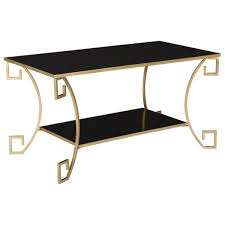 Antique Gold Leaf Black Greek Key Coffee Table Pewter with gold accent coffee table 24w x 46l x. antique gold leaf black greek key
