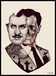 Vincent Price Art Print, Abstract Art Print, House