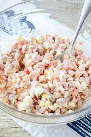Chop your celery and pickles as well. Ham Salad Bread Booze Bacon