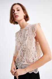 10% off first order · free shipping & return Image 2 Of Lace Top From Zara Lace Tops Pink Lace Tops Lace Top