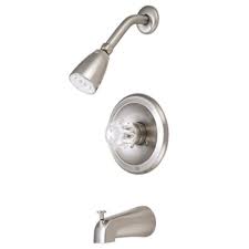 Get free shipping on qualified brushed nickel shower faucets or buy online pick up in store today in the bath department. Brushed Nickel Single Handle Bath Tub Shower Faucet Set Overstock 7179866