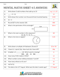 We have a collection of videos, solutions, activities, worksheets and past year papers that are suitable for a level maths. Mental Maths Test Year 4 Worksheets