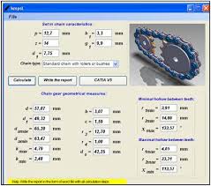 Setting of chain transmitting mechanism characteristics in kmpsL module... 