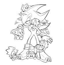 One Shots De Sonadow Como Dibujar A Sonic Shadow The Hedgehog Sonic Para Colorear