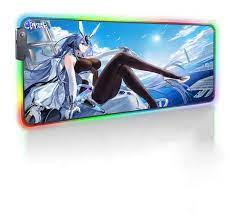 Amazon.com: Gaming Mouse Pads RGB Azur Lane Anime Mousepad Led Gamer  Computer Desk Pad Mouse Keyboard Kawaii Mouse Mat Anime Girl Cute XL Mouse  Mat 31.5X11.8X0.15Inch : Office Products