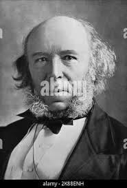 Herbert spencer portrait Black and White Stock Photos & Images
