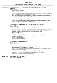 bakery assistant resume samples