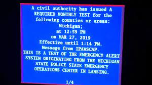 Required Monthly Test Michigan Statewide Tornado Drill Eas 43 March 27 2019 Youtube