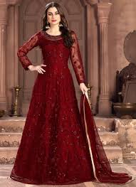 Alibaba.com offers 1,141 partywear anarkali products. Buy Maroon Net Anarkali Suit Party Wear Embroidered Anarkali Suit Online Shopping Slscc100004