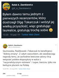 Jan 31, 2021 · nie dodaliśmy jeszcze żadnych tekstów z książki bieguni na naszych stronach. 10 Dziwnych Reakcji Prawicy Na Nobla Dla Olgi Tokarczuk Cytaty Aszdziennik Pl