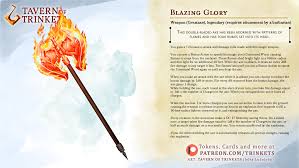 ART] [OC] Blazing Glory | An illustrated Magic Item for when things are  really heating up : rDnD