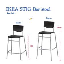 With footrest for relaxed sitting posture. Stig Bar Stool Ikea Chair Shopee Malaysia