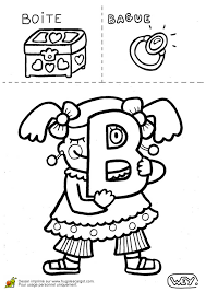 Lettre B Boite Bague Page 2 Sur 26 Sur Hugolescargot Com Lettre B Lettre A Coloriage Alphabet