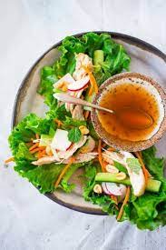 Vietnamese Chicken Lettuce Wraps Vegan Adapable Healthy Lunch Lunch Recipes Healthy Recipes