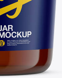 Download Amber Glass Jar With Clamp Lid Mockup In Jar Mockups On Yellow Images Object Mockups PSD Mockup Templates