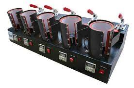 5 In 1 Mug Heat Press Machine Hot Sublimation Mug Press Machine Voltage 110v 220v Colour Black Automatic Grade Sem Heat Press Machine Sublimation Mug Mug Press