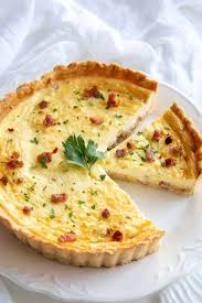 Classic Quiche Lorraine With A Savory Egg Custard Bacon And Cheese Filling In Flaky Pie Crust Quiche L Quiche Lorraine Quiche Lorraine Recipe Quiche Recipes