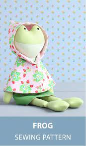 Pdf Frog Sewing Pattern Tutorial Diy Animal Rag Doll Soft Etsy In 2021 Frog Doll Sewing Projects Sewing Patterns
