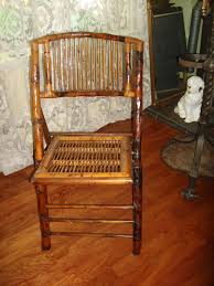 Antique Bamboo Folding Chair Vintage Rattan Chair Antique Bamboo Rattan Chair Folding Chair