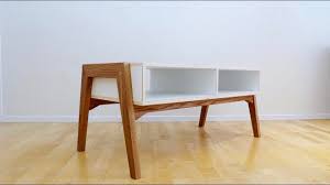 This Is My Design For A Coffee Table With A Hardwood Base And A Plywood Box With Open Shel Plywood Coffee Table Diy Dining Table Midcentury Modern Dining Table