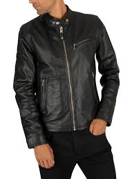 Schott Leather Jacket Black Standout