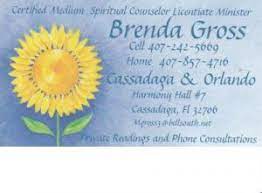 Discover his family history including photos, birth search genealogy records of brenda gross that are available for free at ancientfaces. Brenda Gross Cassadaga Spiritualist Camp