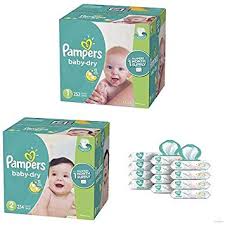 Amazon Com Pampers Bundle Baby Dry Disposable Baby
