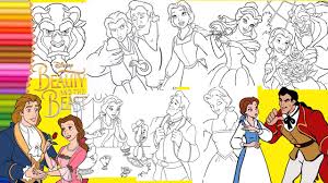 There's pretty much every character imaginable from belle (of course) to even one featuring mrs oh and don't forget to make yourself these diy beauty and the beast shirts for a movie night or visit to disney world. Coloring Beauty The Beast Compilation Princess Belle Coloring Pages Disney Para Colorear Youtube
