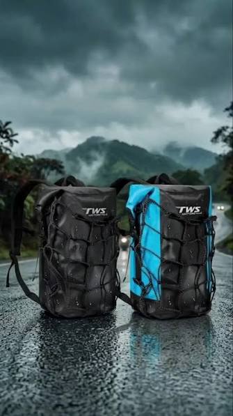 TWS Maletín de 36L impermeable Azul