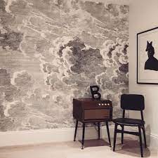 Nuvolette Wallpaper Wallpaper Bedroom Feature Wall Feature Wall Wallpaper Cloud Wallpaper Bedroom