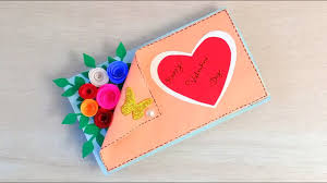 How to create a greeting card with microsoft word. Lovely Valentines Day Greeting Card Making Diy How To Make Love Card Latest Design Tutorial Youtube