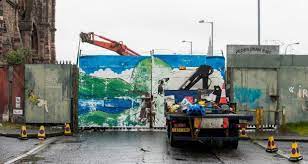 In belfast, northern ireland's largest city, a massive wall runs between protestant and catholic neighborhoods in west belfast that saw some of the worst violence during the troubles. Peace Wall Gate Change To Reduce Barrier Between Belfast S Two Communities