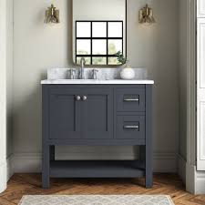 If you have a specific vanity color in mind, for example, a white bathroom vanity or black bathroom vanity, then you may be restricted to manufactured wood vanities. Joss Main Warburton 36 Single Bathroom Vanity Set Reviews Wayfair