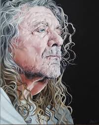 Portrait of Robert Plant of Led Zeppelin 7"x10" marker