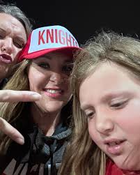 Stepped into enemy lines tonight to support my niece cheering. A knight