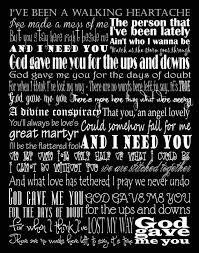 God Gave Me You Blake Shelton Typography Song Lyric Art Print Etsy Country Music Quotes Song Lyrics Art Country Song Quotes