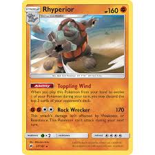 $1.29 + $0.25 shipping a single individual card from the pokemon trading and collectible card game (tcg/ccg). Verified Rhyperior Burning Shadows Pokemon Cards Whatnot