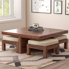 The meyer coffee table fits seamlessly into every timeless living situation. Modern Coffee Table With Stools Off 67