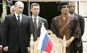 Vladimir Putin held talks with Libyan leader Muammar Gaddafi in Tripoli • President  of Russia