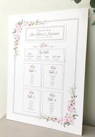 Pink Rose Wedding Invitation Suite Seating Plan Romantic