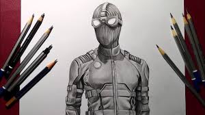 Like and share our website to support us. How To Draw Black Spider Man Far From Home New Black Stealth Suit Far From Home Movie Tom Holland Youtube