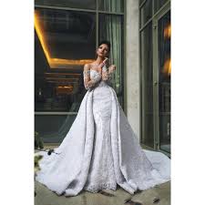See more ideas about little mermaid wedding, mermaid wedding, wedding. Luxury African Mermaid Wedding Dresses Off Shoulder Long Sleeves Full Lace Overskirts Open Back Detachable Train Bridal Gowns Buy Mermaid Tail Wedding Dress Bridal Gown Long Sleeve Lace Modest Wedding Gown Detachable Tail