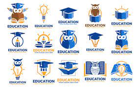 1000's of education logo ideas to choose 1000's of education logo design ideas to choose from. Set Of Education Logo Design Templates Educational Logo Design Template Pack Stock Vektorgrafik Adobe Stock