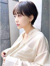 december 大人かわいい 黒髪 前髪あり マッシュショート l079217730 ディッセンバー december のヘアカタログ ホットペッパービューティー ショートのヘアスタイル 髪型 ボブ 髪型