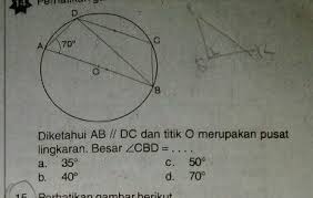 Jika titik o merupakan perpotongan garis ac dengan bd. Diketahui Ab Dc Dan Titik O Merupakan Pusat Lingkaran Besar Lt Cbd A 35b 40 C 50d 70 Brainly Co Id