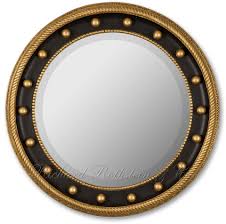Black And Gold Round Convex Mirror Federal Mirror Classic Black And Gold Round Federal Mirror Gold Mirror Wall Black Round Mirror Mirror